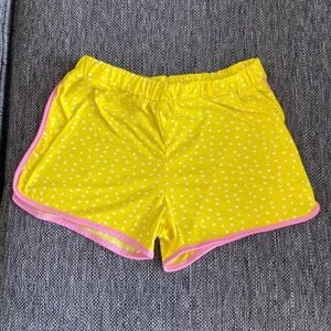 Jessica Simpson Girls shorts size 10 12 yellow pink